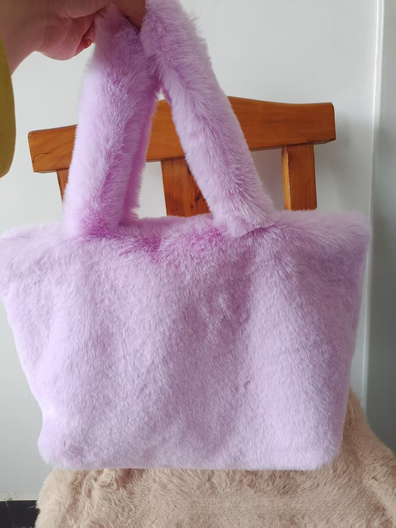 Plush Tote Bag Cherry