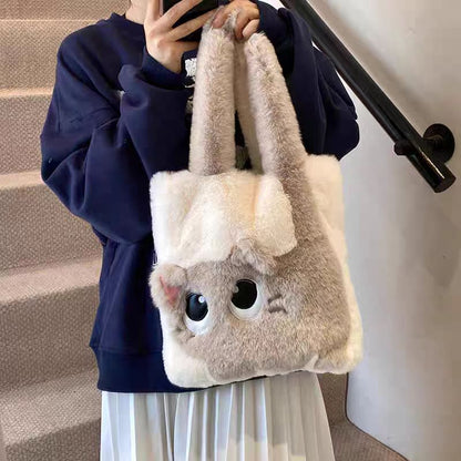Cute Cat Plush Shoulder Bag