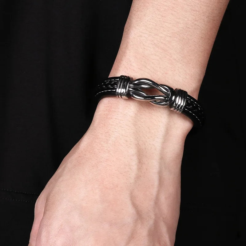 To My Grandson - Leather Bracelet