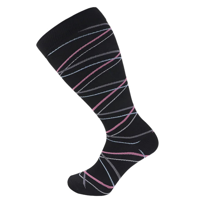 Boons™ Wide Compression Socks - Stripes