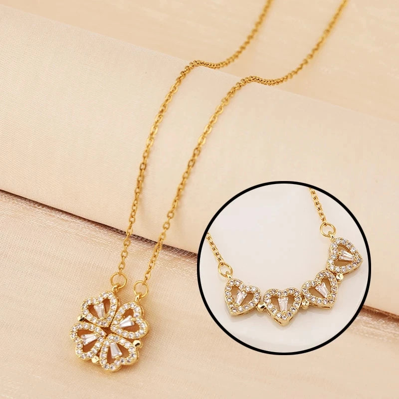 To My Daughter - Leaf Clover Necklace