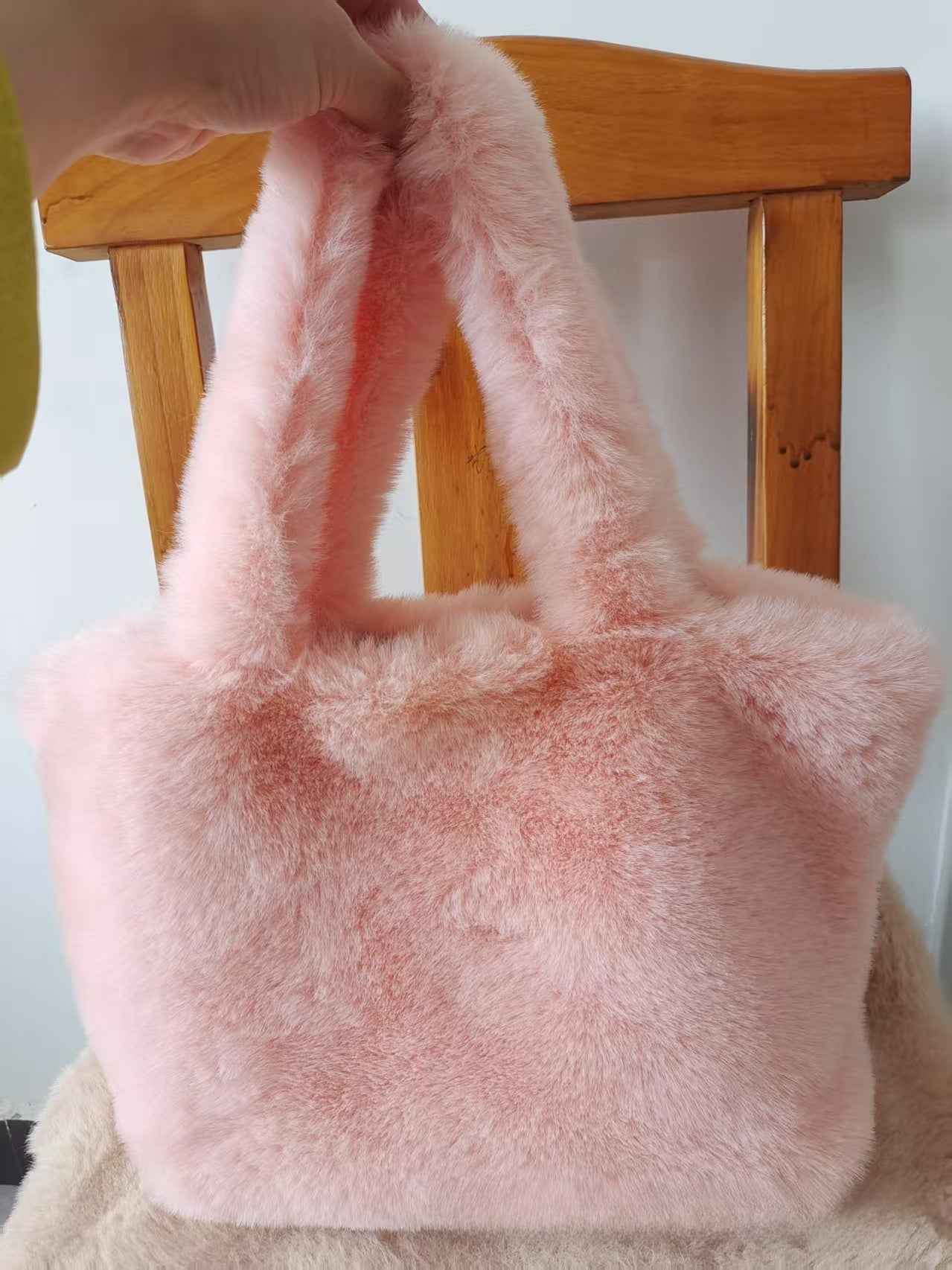 Plush Tote Bag Cherry