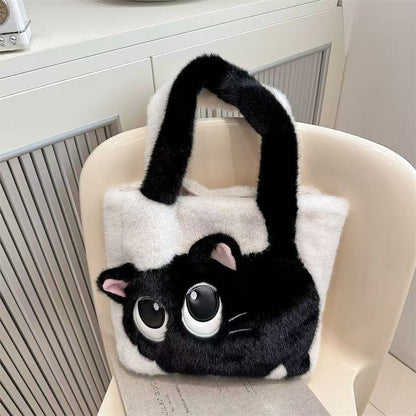 Cute Cat Plush Shoulder Bag